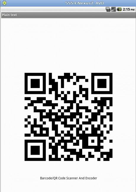 Barcode/QR Code Scanner And Encoder using PhoneGap, Android and Eclipse ...